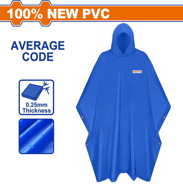 WADFOW ΑΔΙΑΒΡΟΧΟ PONCHO ΚΑΠΑΡΝΤΙΝΑ PVC (WRC1001)
